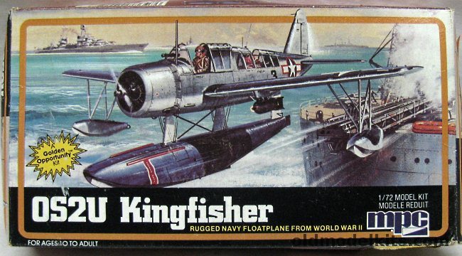 MPC 1/72 Vought Kingfisher OS2U-1 - (OS2U1), 1-4012 plastic model kit